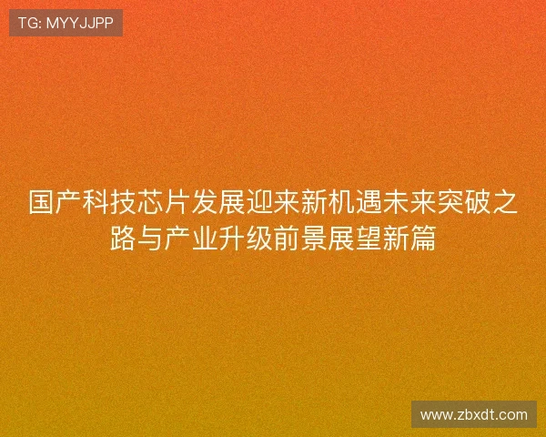 国产科技芯片发展迎来新机遇未来突破之路与产业升级前景展望新篇